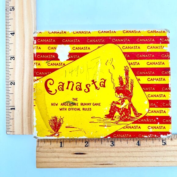 Vintage Canasta New Argentine Rummy Card Game With Official Rules & Box Complete - Picture 14 of 15